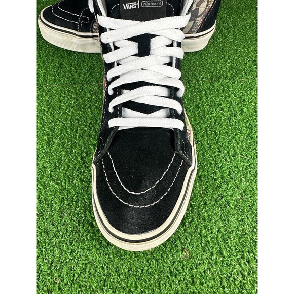 RARE Vans x Nintendo SK8-Hi Super Mario Brothers Skate Shoes Size M 7 or W 8.5 - Picture 4 of 9